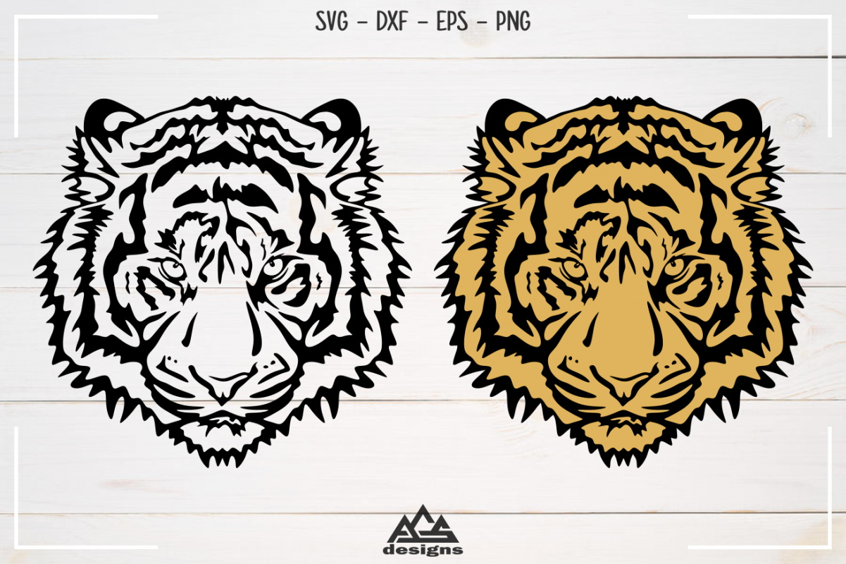 Download Tiger Head Svg Design
