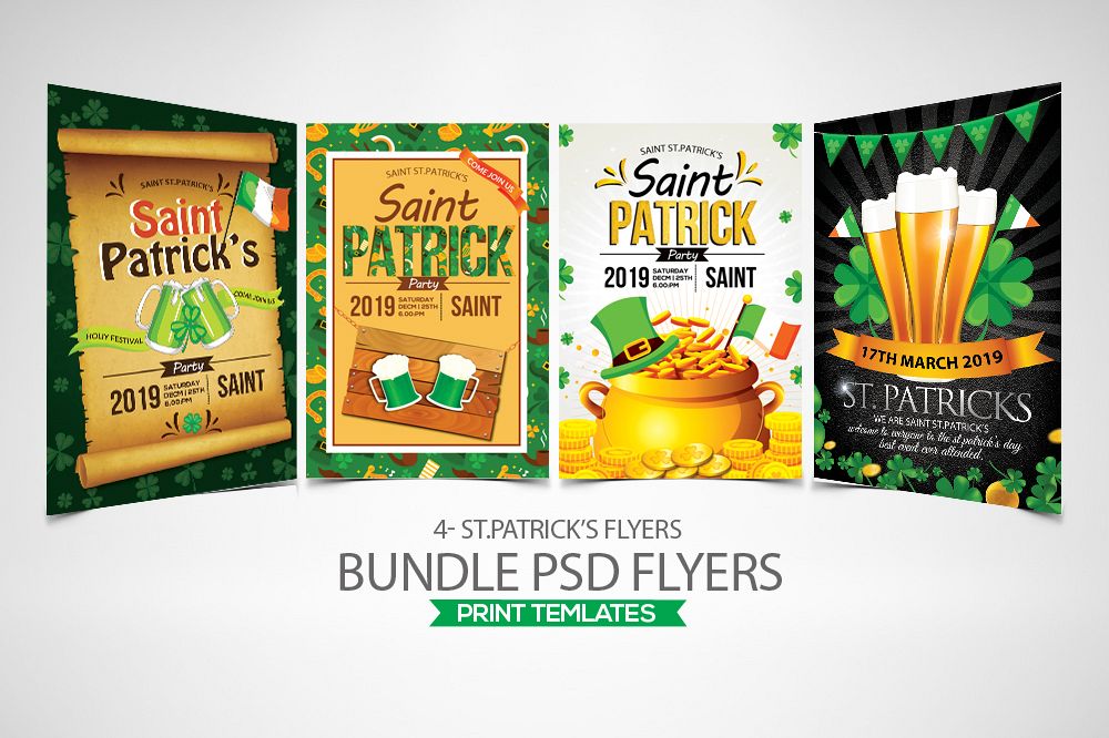 4 St. Patrick Flyers Bundle example image 1