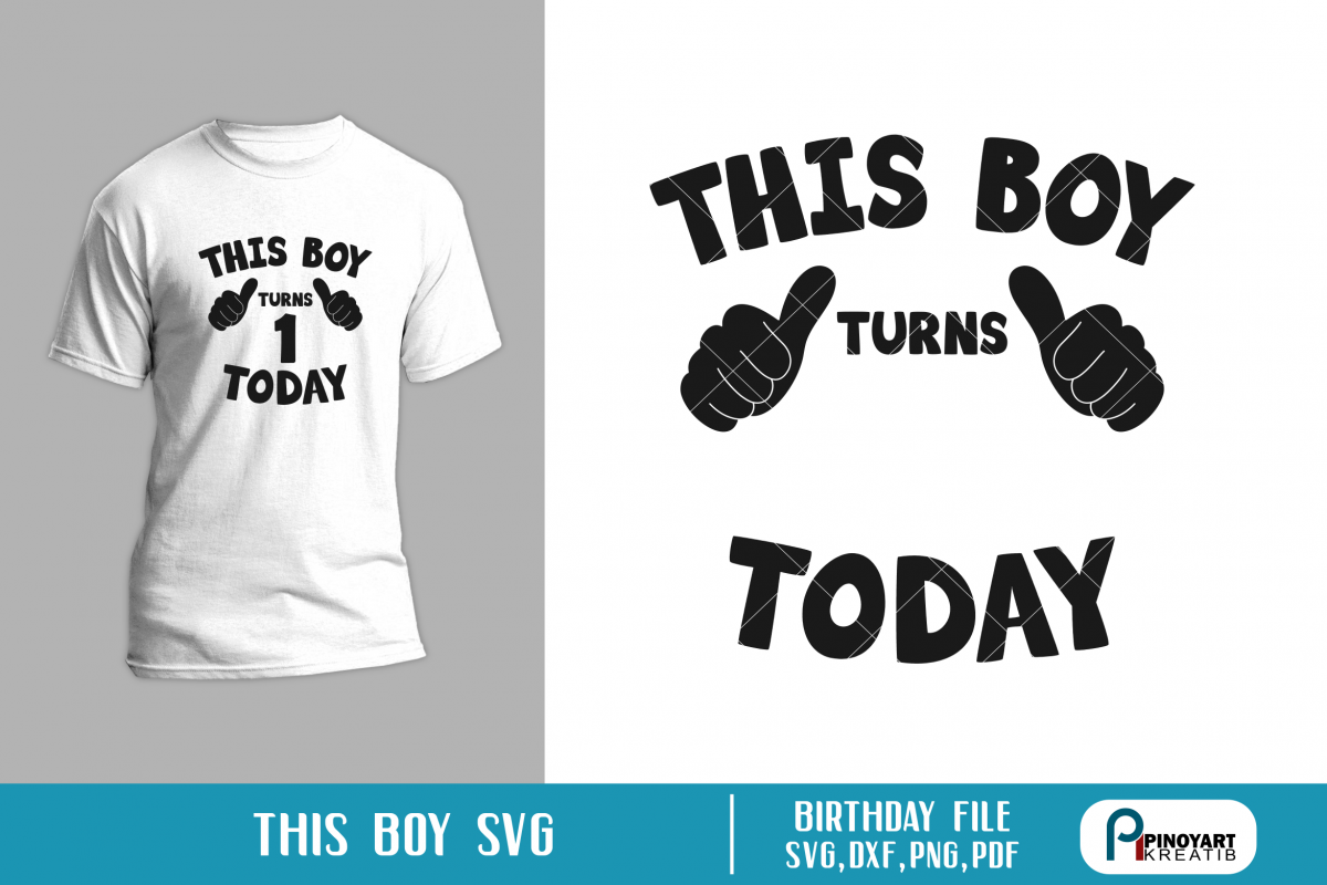 Download first birthday svg, 1st birthday svg, this boy turns one svg (104462) | SVGs | Design Bundles
