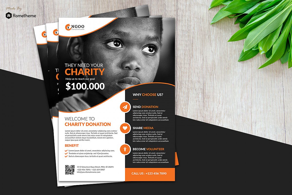 Charity Flyer vol. 01 example image 1