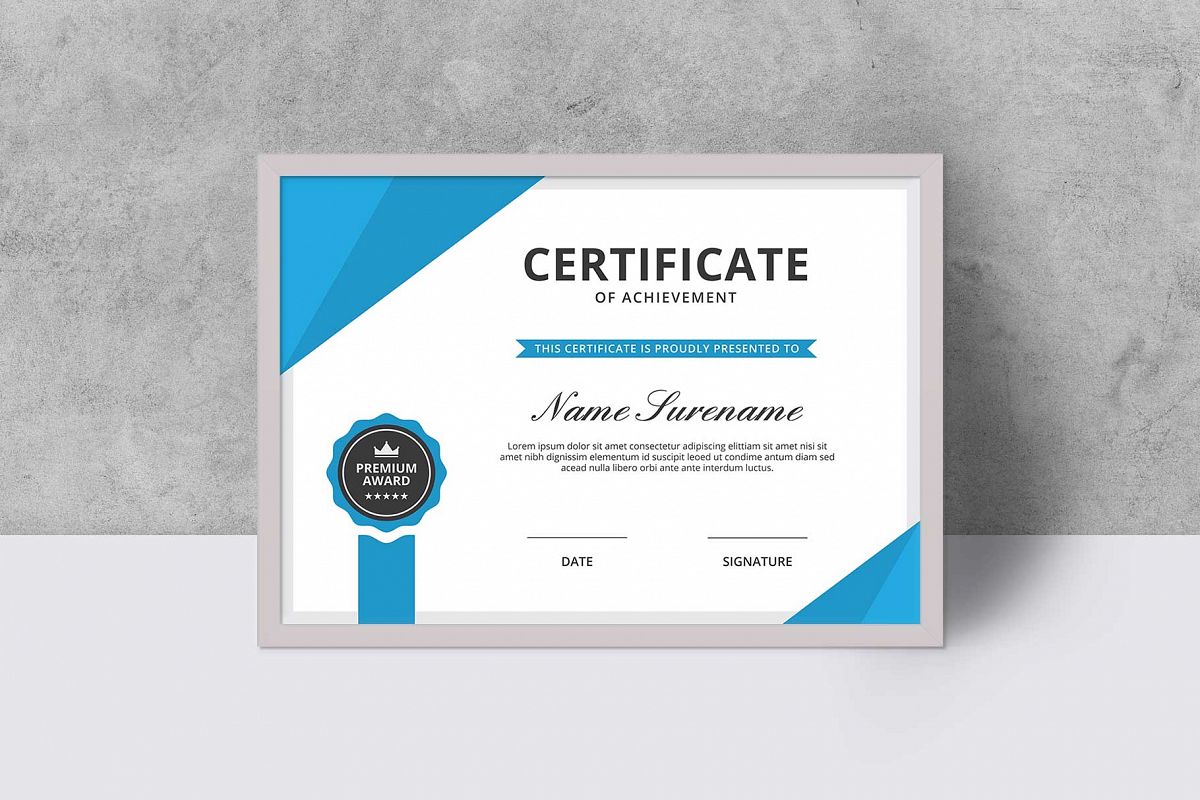 Certificate example image 1