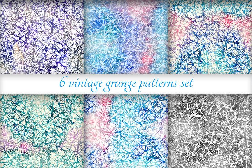 Grunge patterns set example image 1
