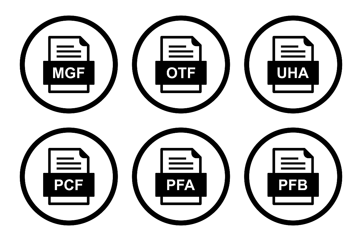 Set Of File Formats Icons example image 1