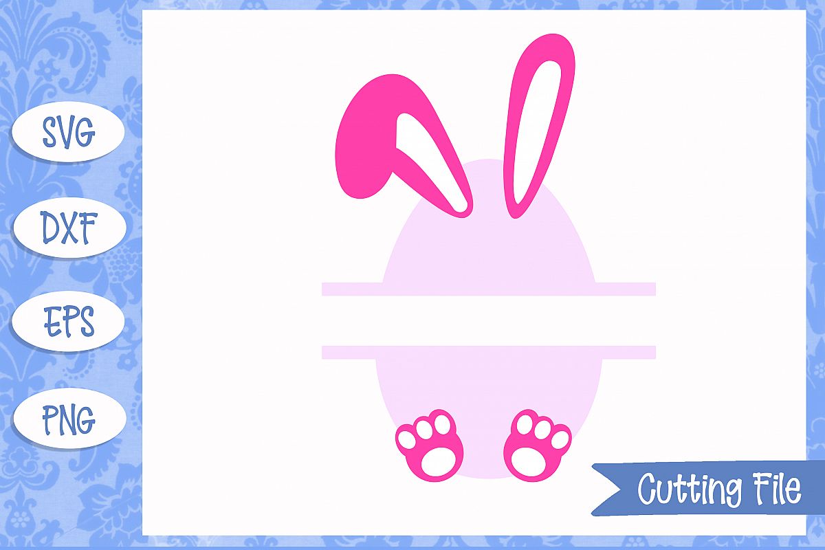 Download Split Egg Bunny SVG File