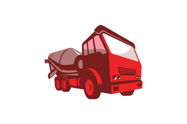 cement truck lorry retro style example image 1