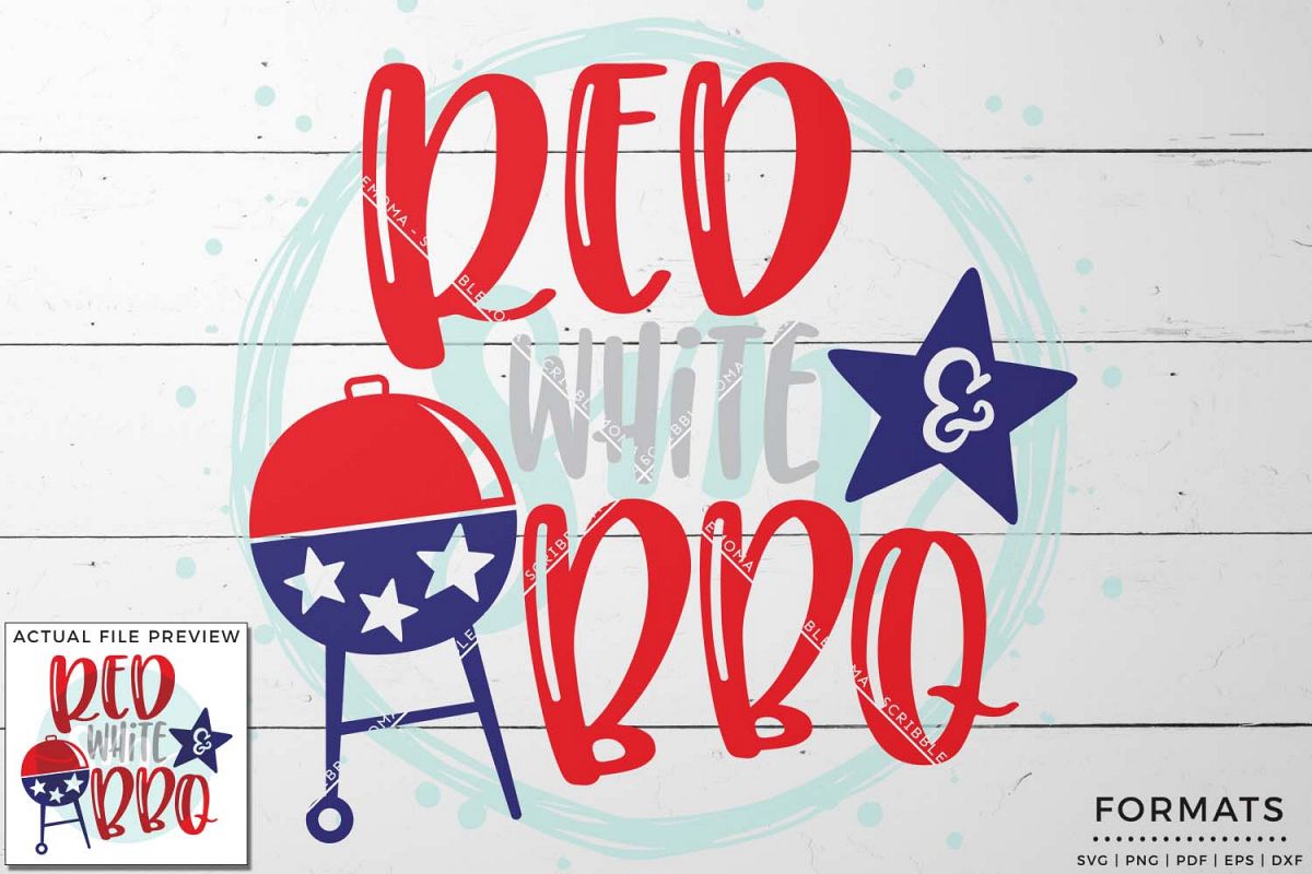 Red White & BBQ SVG