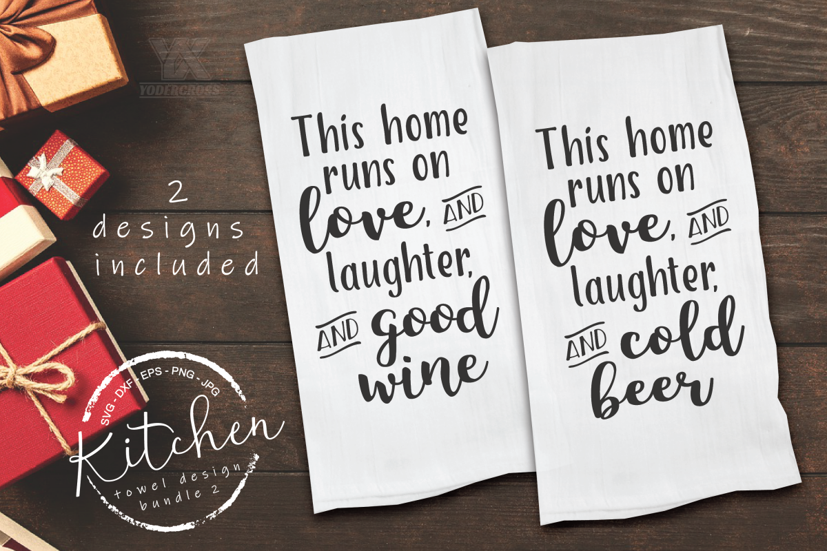 This Home Runs On Good Wine and Cold Beer SVG Set example image 1