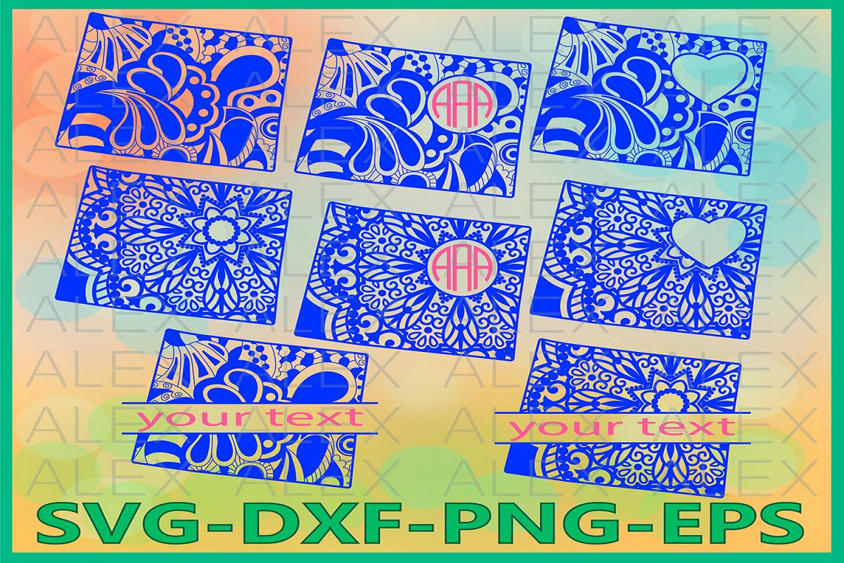 Wyoming State SVG, Wyoming Mandala SVG, Zentangle svg example image 1