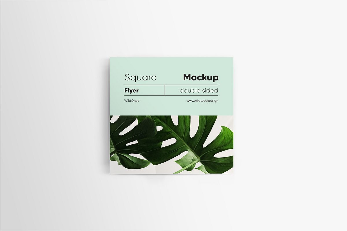 Download Square Flyer Mockup (111643) | Mock Ups | Design Bundles