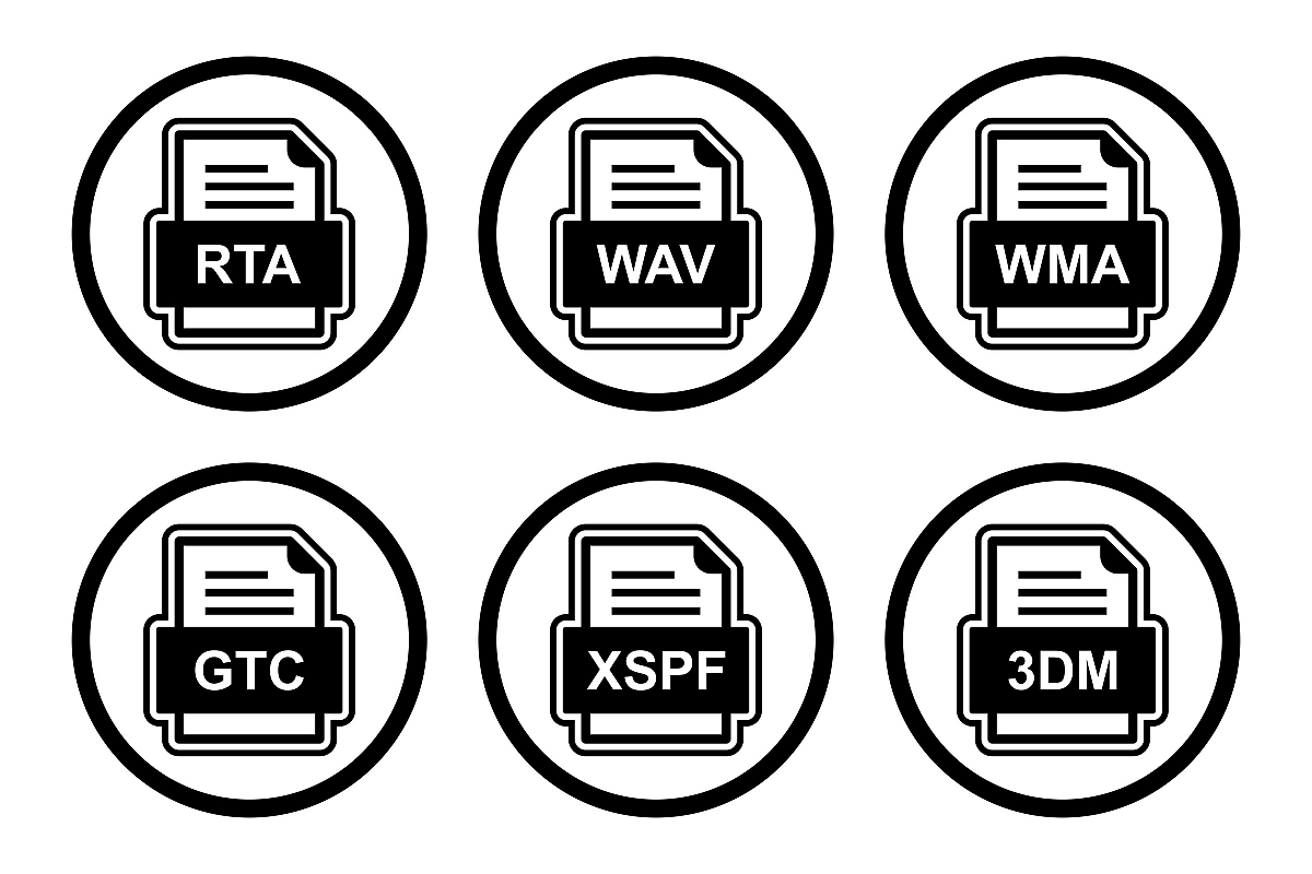 Set Of File Formats Icons example image 1