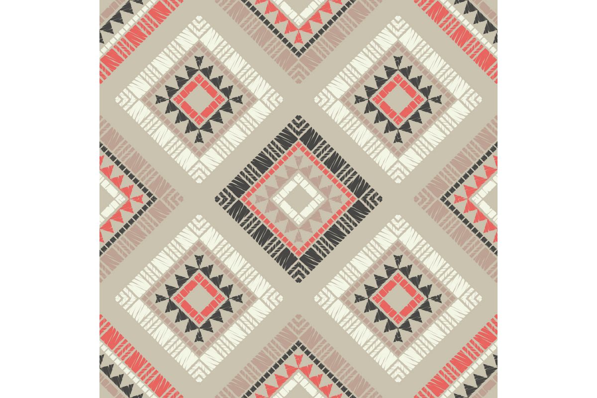 Ethnic boho ornament. Set of 10 seamless patterns. example image 1