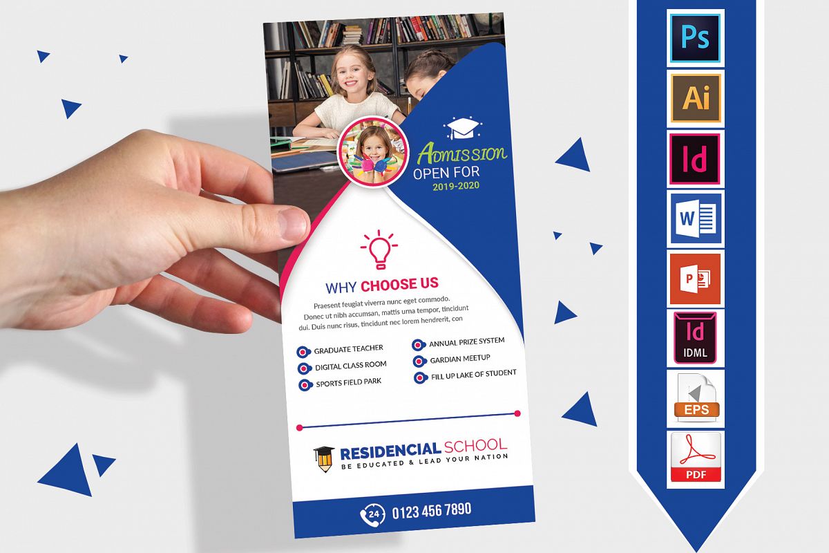 Rack Card | School DL Flyer Vol-02 example image 1