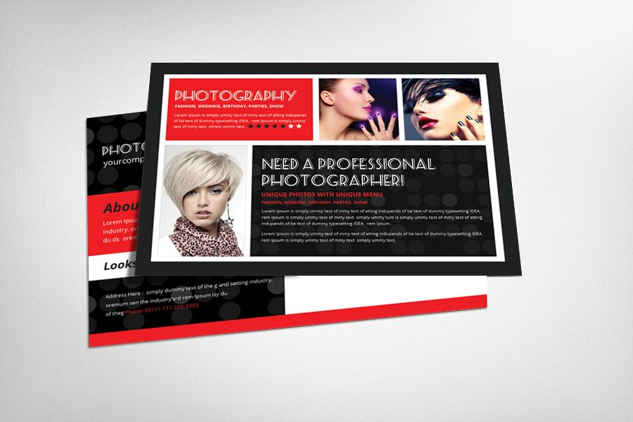 Photography Postcard Template example image 1