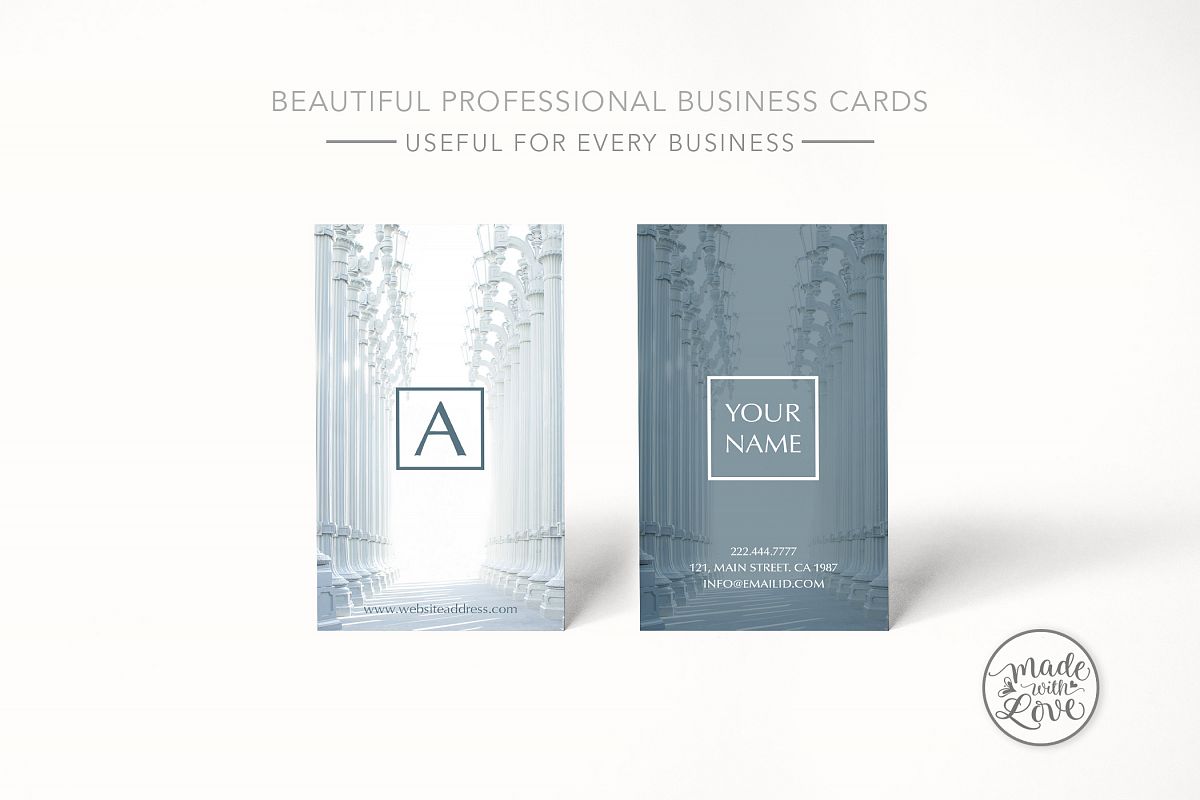 Beautiful rich texture business card example image 1