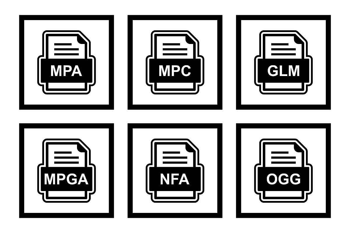 Set Of File Formats Icons example image 1
