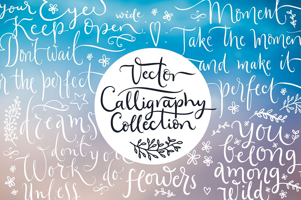 Vector Calligraphy Collection example image 1