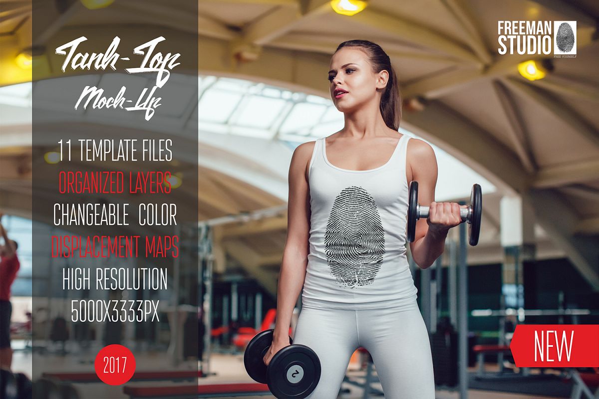 Sport Tank-Top Mock-Up Vol.1 2017 example image 1