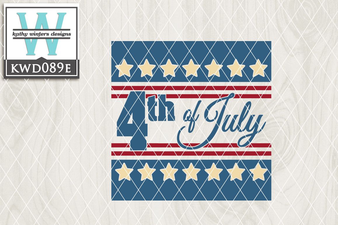 Patriotic Cutting File KWD089E example image 1
