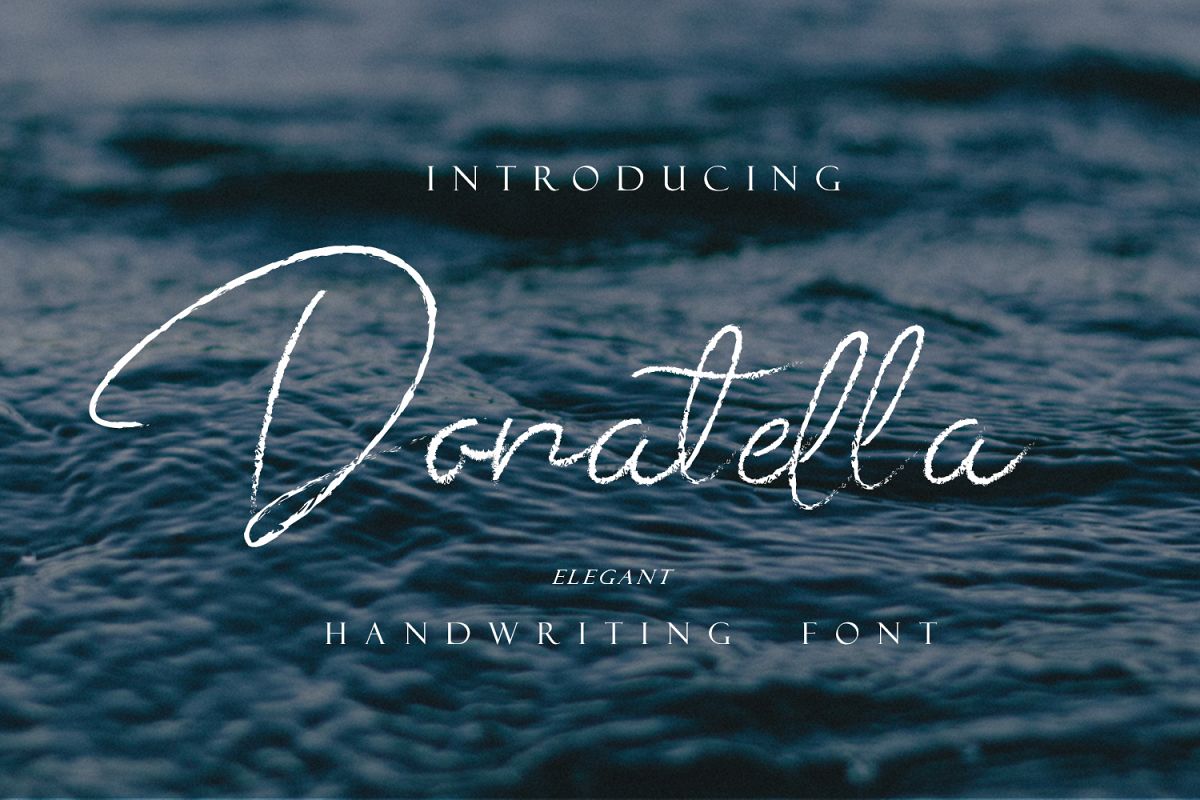 Donatella - Handwritten Font example image 1