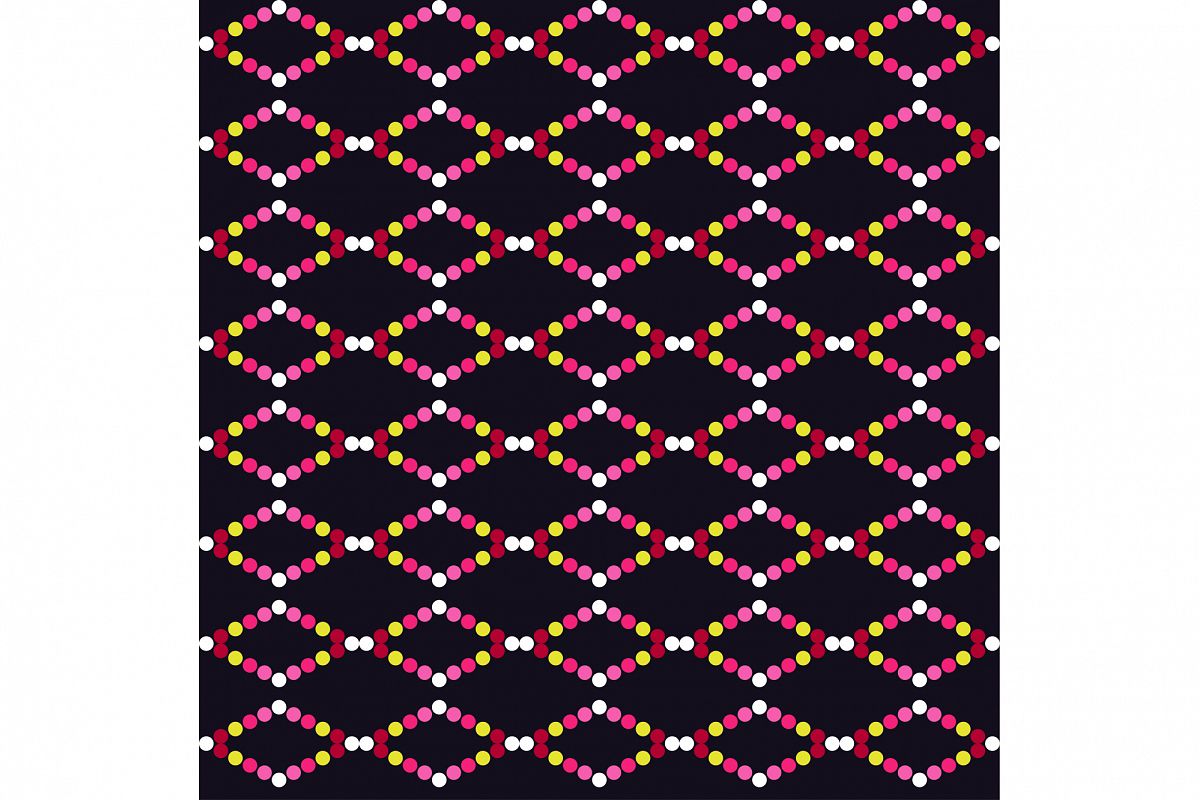 Seamless vector decorative background with circles and polka dots. Print. Cloth design, wallpaper. example image 1