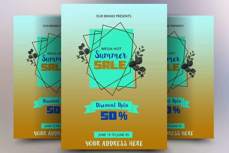Mega Summer Sale Flyer example image 1