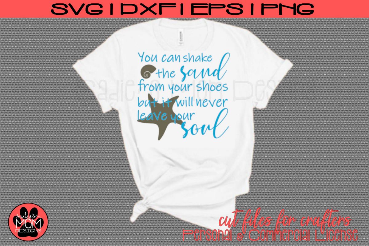 Shake the Sand SVG Files| Layered and Stencil Cut Files example image 1