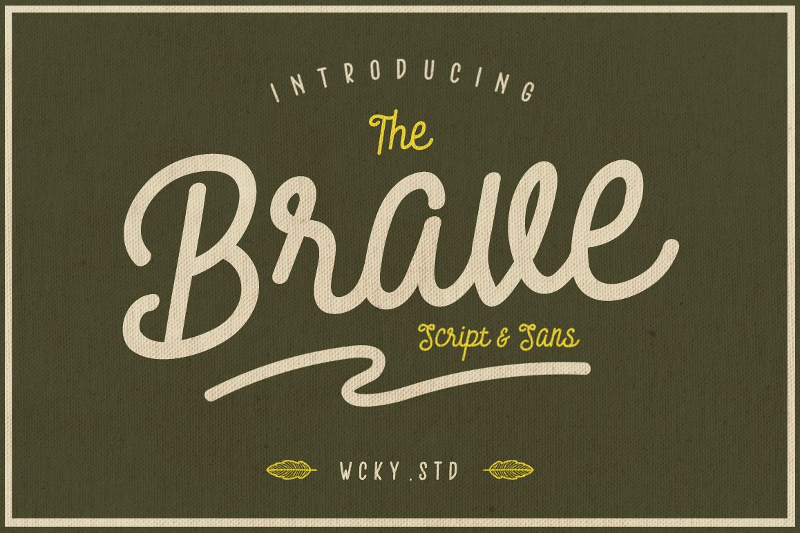 Brave Typeface example image 1