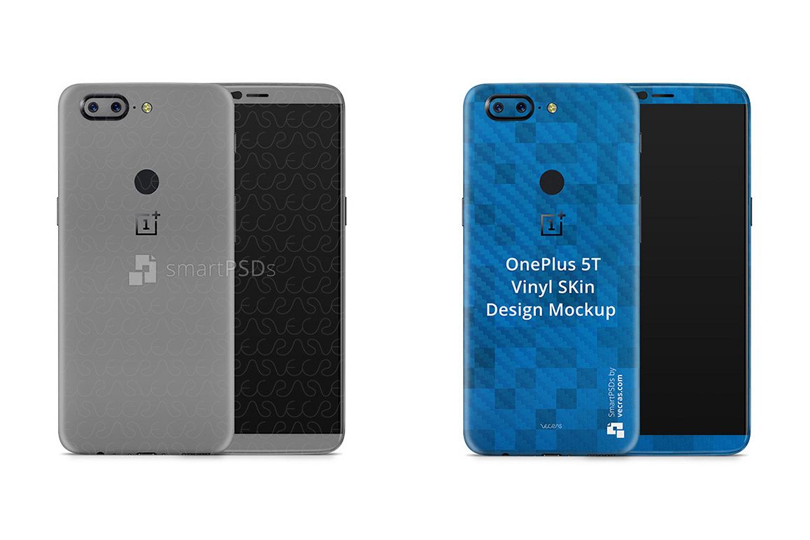 OnePlus 5T Mobile Skin Design Template 2017 example image 1