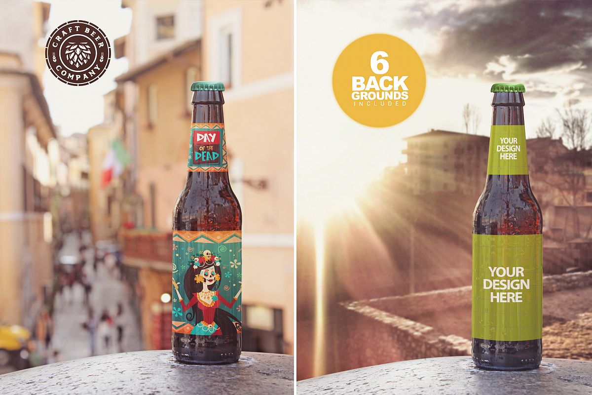 Vertical Beer Mockup example image 1