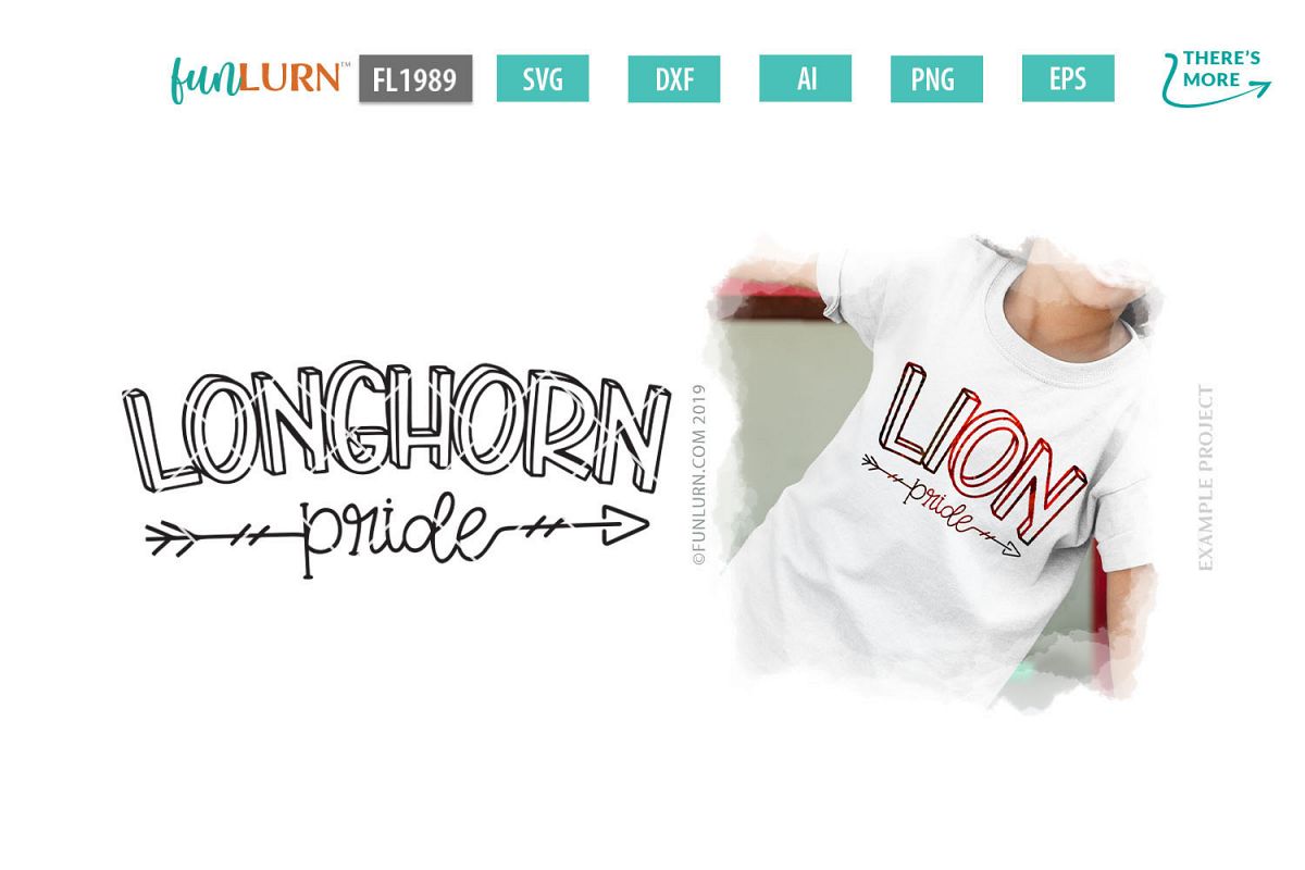 Longhorn Pride Team SVG Cut File example image 1