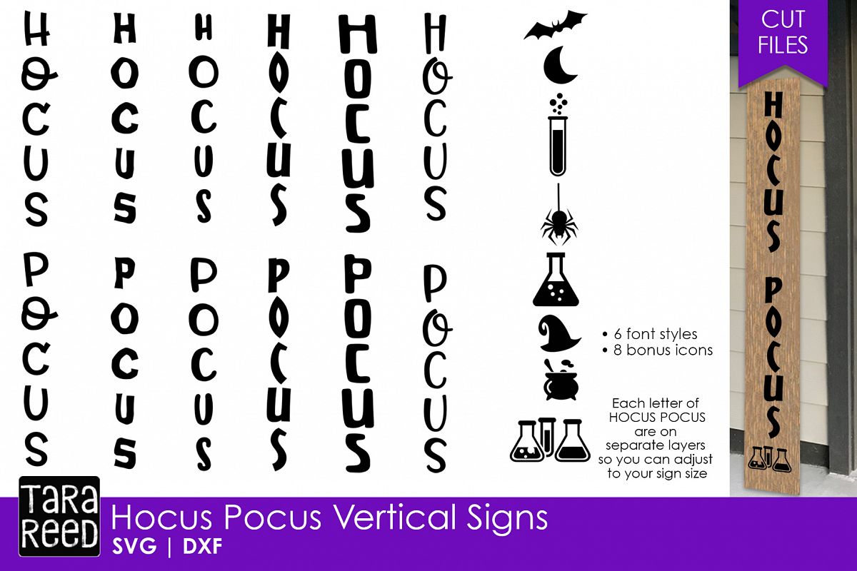 Download Hocus Pocus Vertical Signs - Halloween SVG and Cut Files