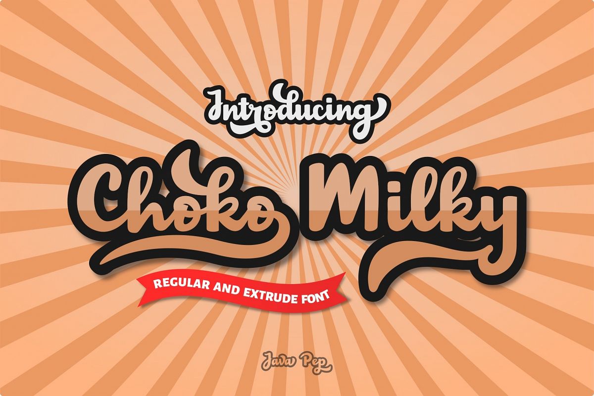 Choko Milky // Fun and Bold Fonts example image 1
