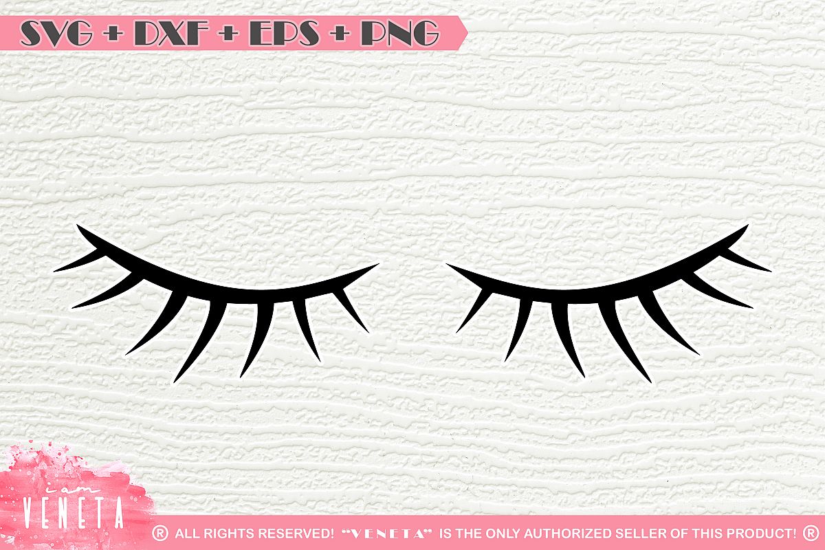 Eyelashes | SVG DXF EPS PNG | Cutting File (127761) | SVGs | Design Bundles