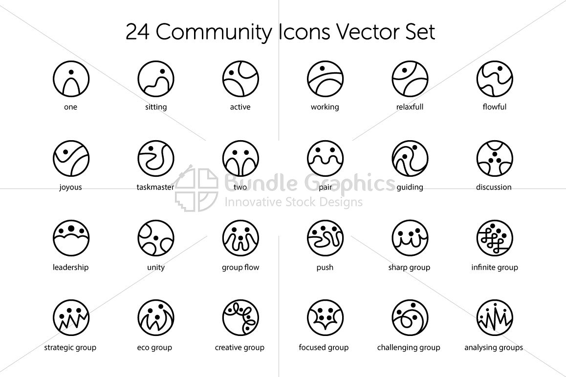 Community Icons Set example image 1