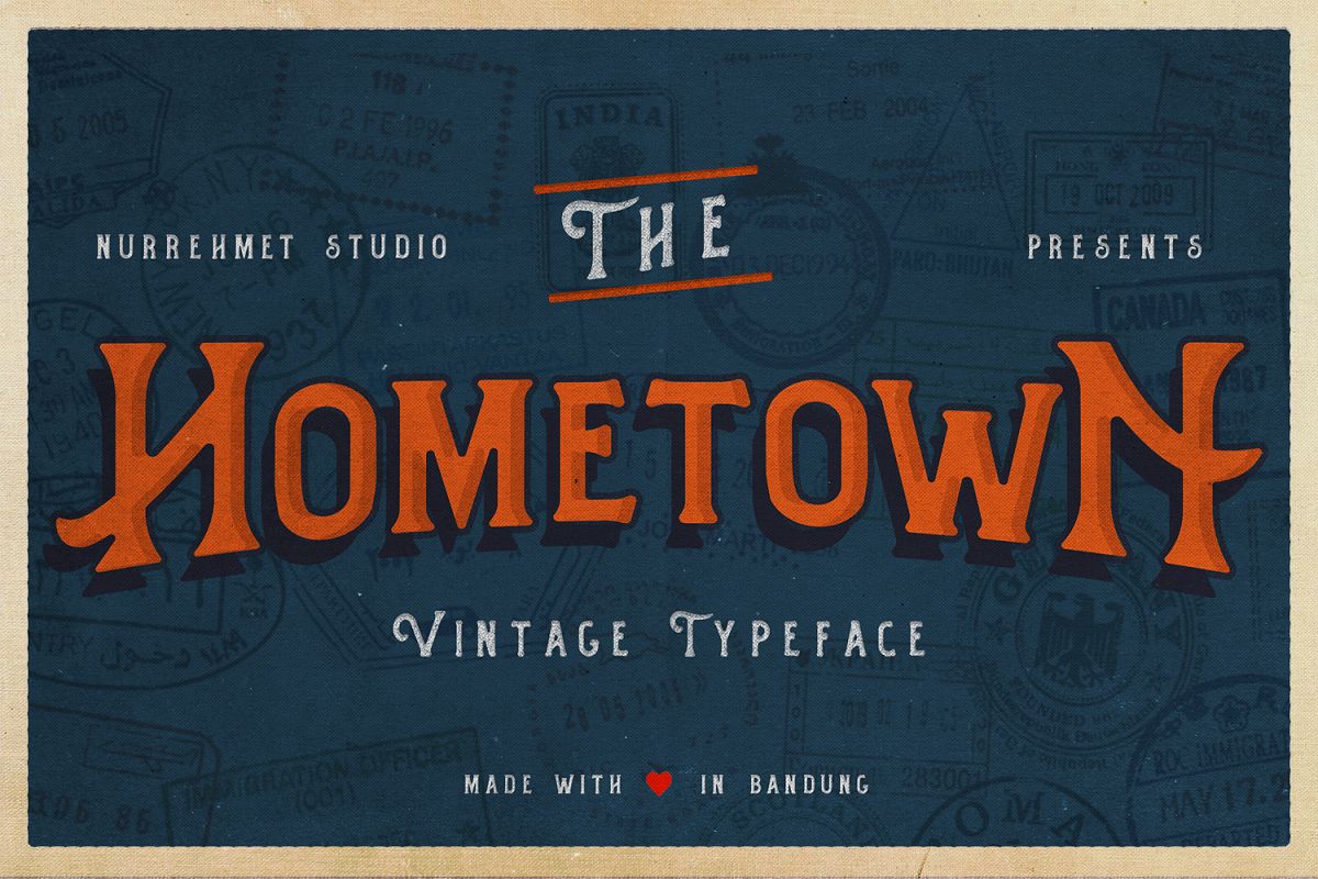 Hometown Vintage Typeface example image 1