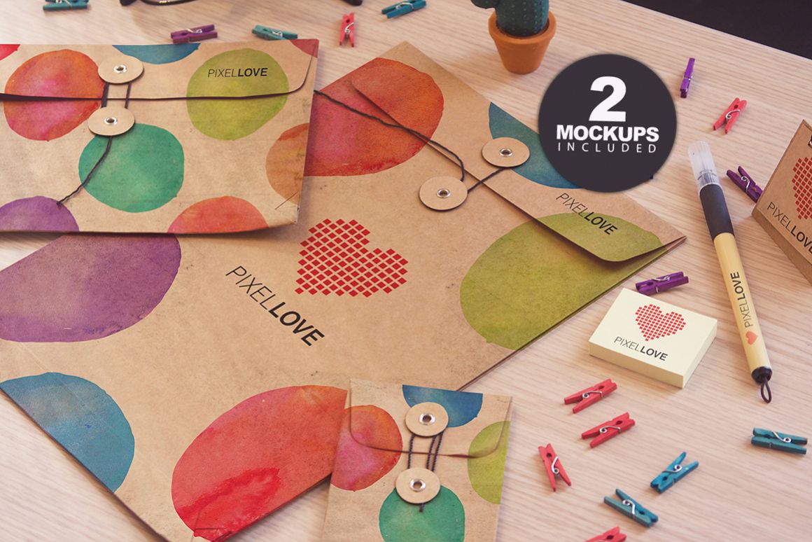 Envelopes Mockup Pro Duo example image 1