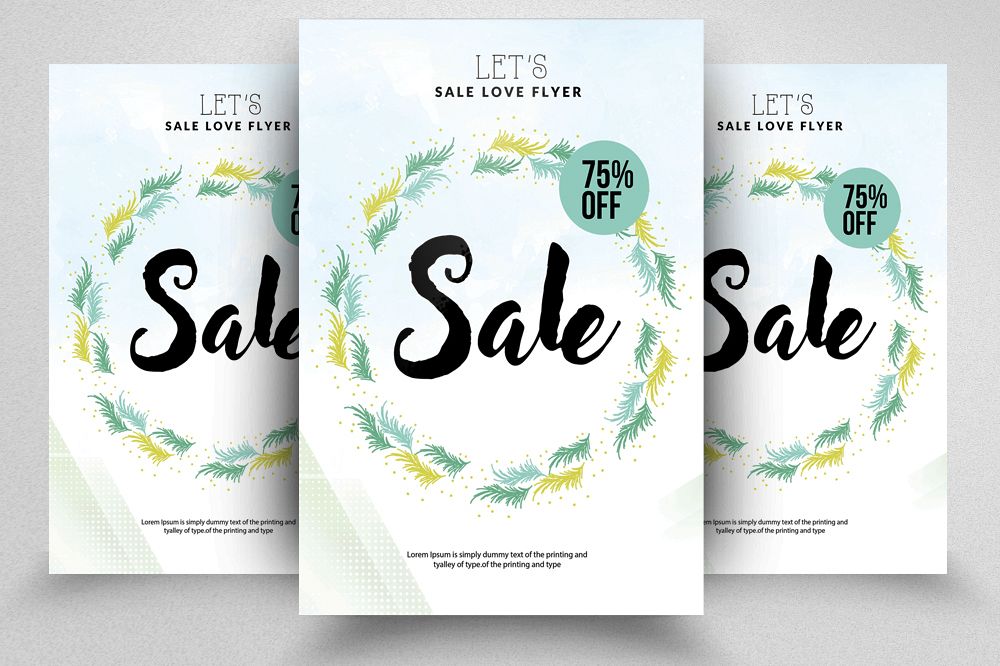 Sale Typography Poster/ Flyer example image 1