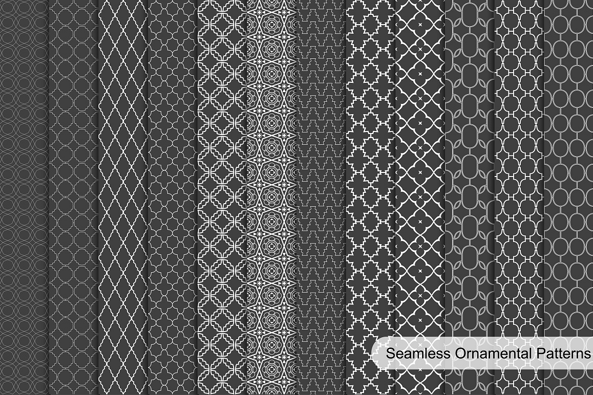 Collection of ornamental patterns. example image 1