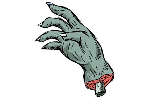 Zombie Monster Hand Drawing example image 1
