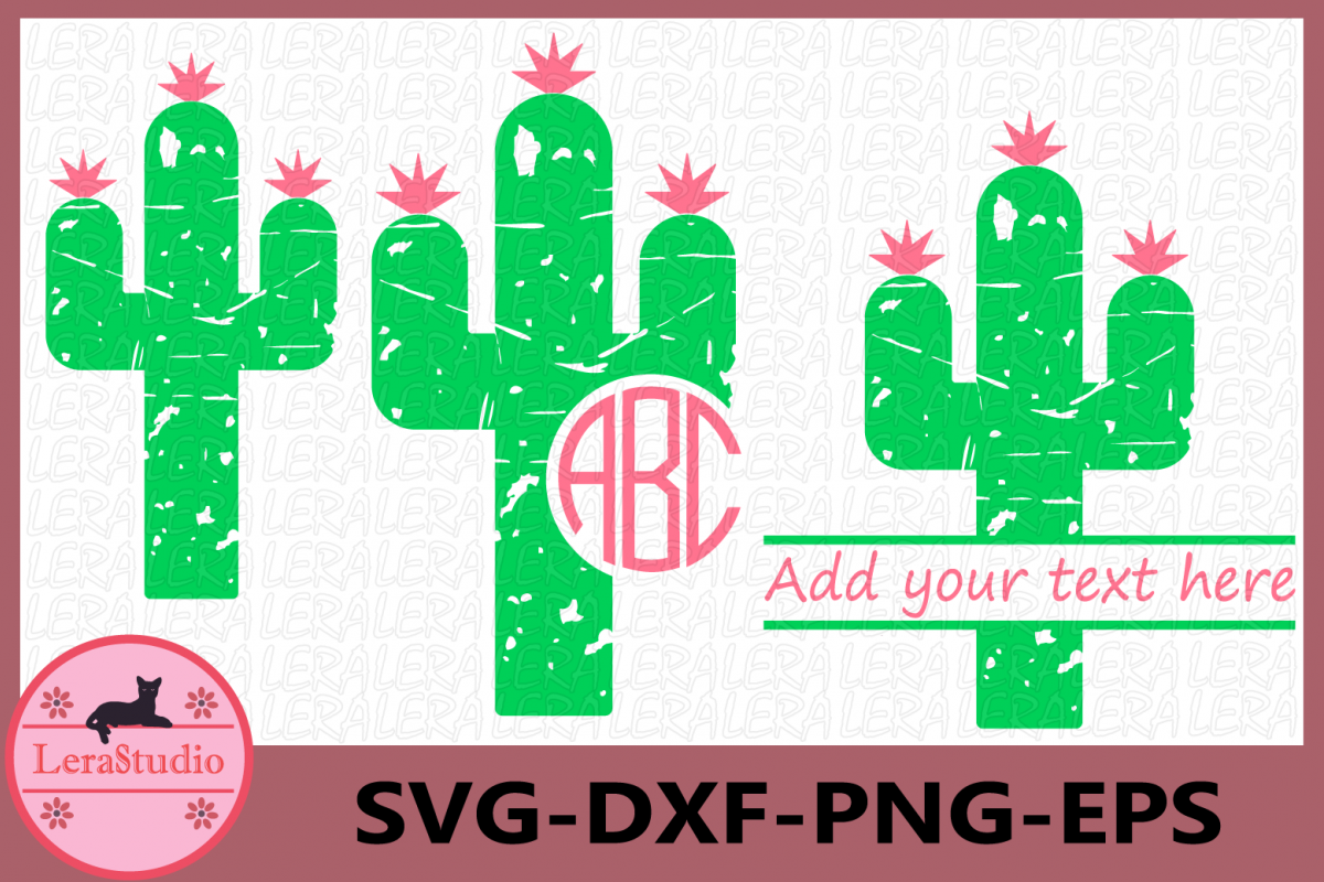 Download Cactus SVG, Cactus Monogram SVG, Cactus Grunge Svg