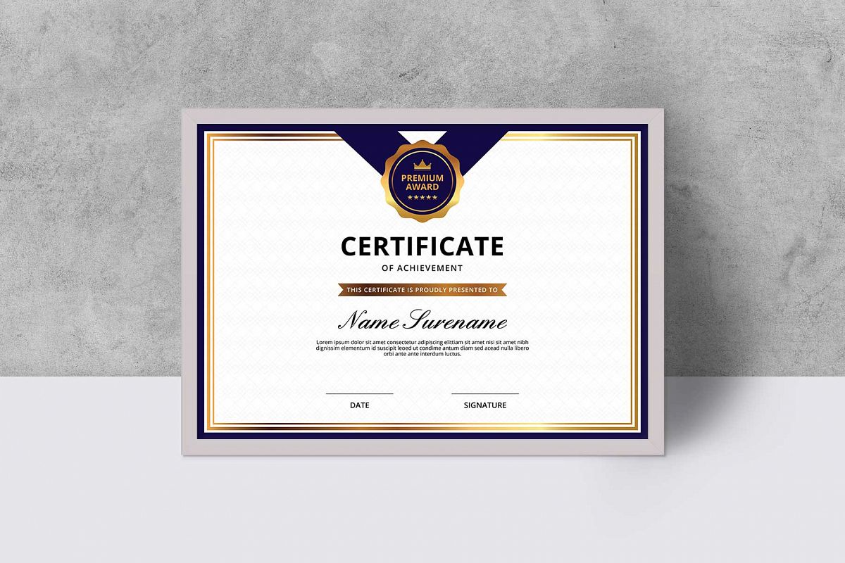 Certificate example image 1
