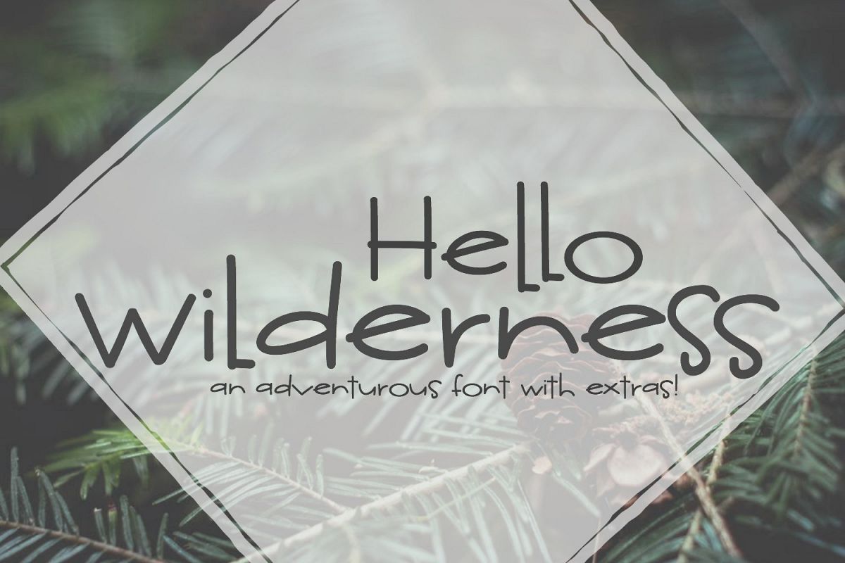 Hello Wilderness Sans example image 1