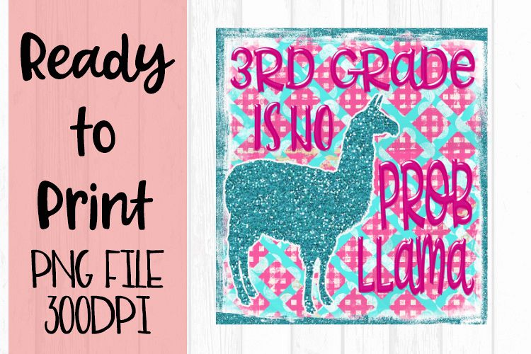 3rd Grade is No Probllama Ready to Print example image 1