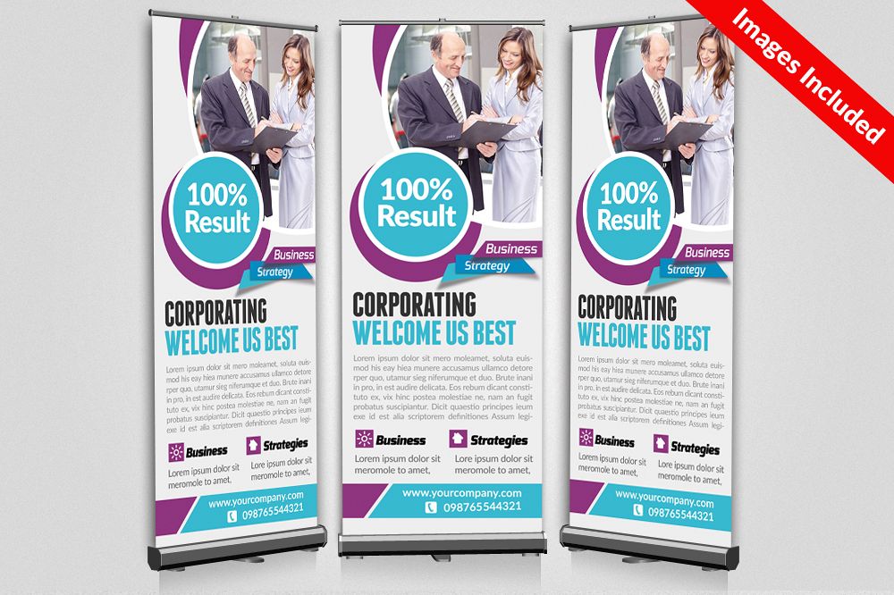 Business Roll Up Banner Templates example image 1