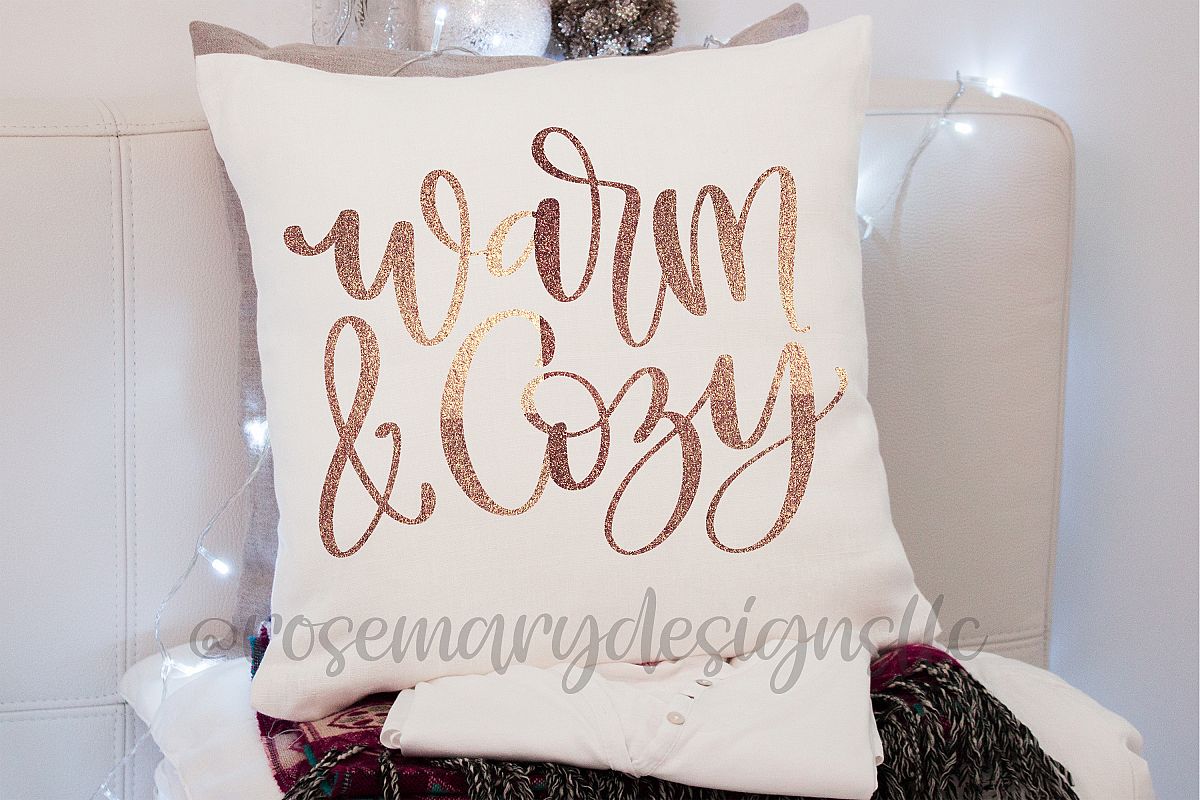 Warm & Cozy - Hand Lettered SVG example image 1
