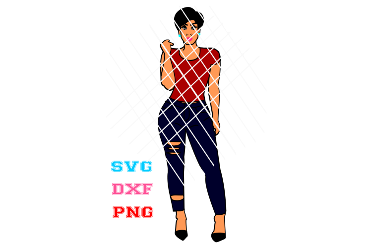 Download Short Hair Lady svg, Afro svg, Black girl svg (136929 ...