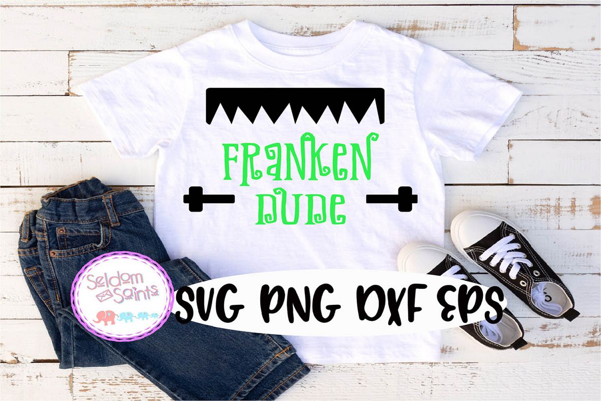 Franken Dude SVG PNG DXF EPS Cricut Cut File example image 1