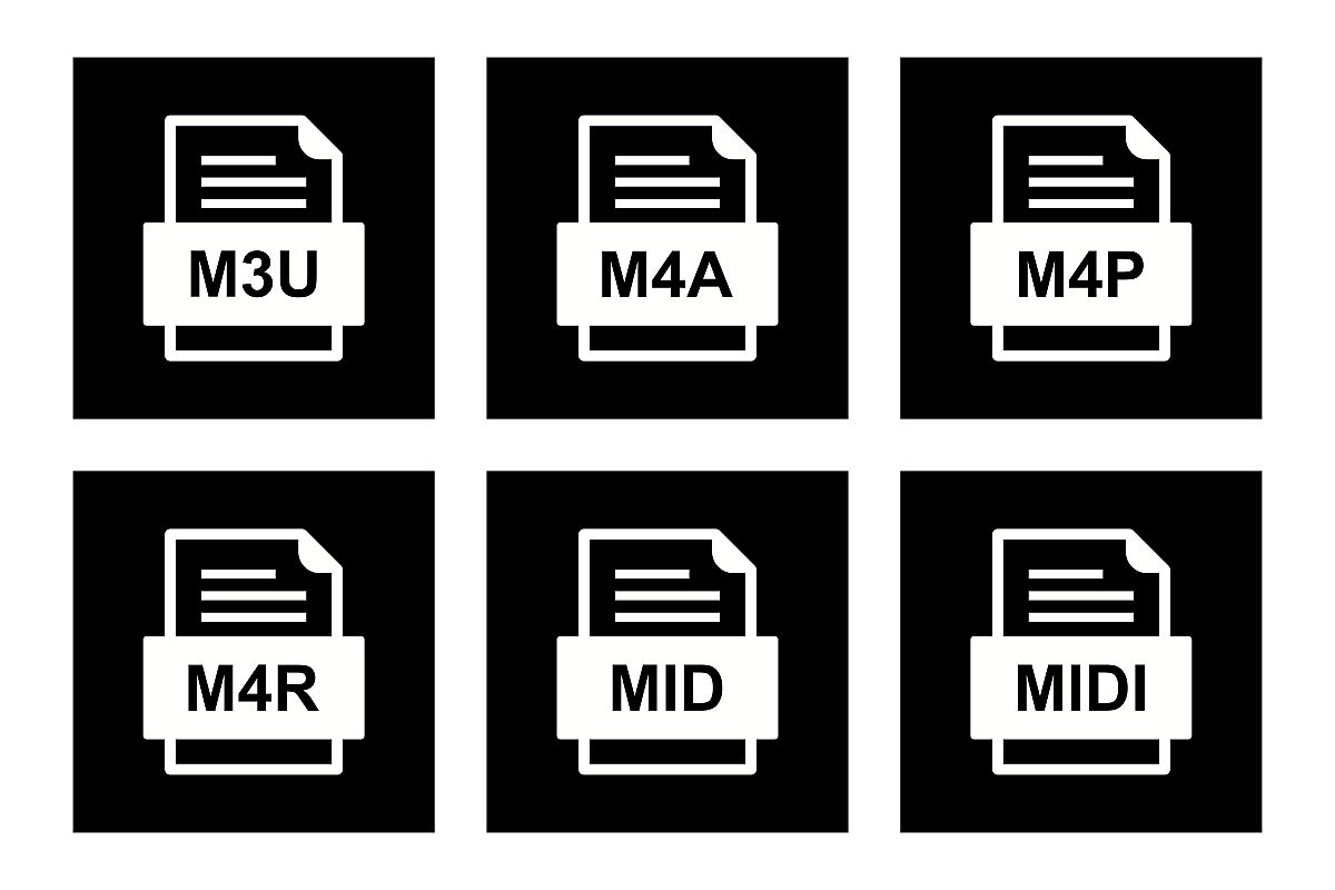 Set Of File Formats Icons example image 1