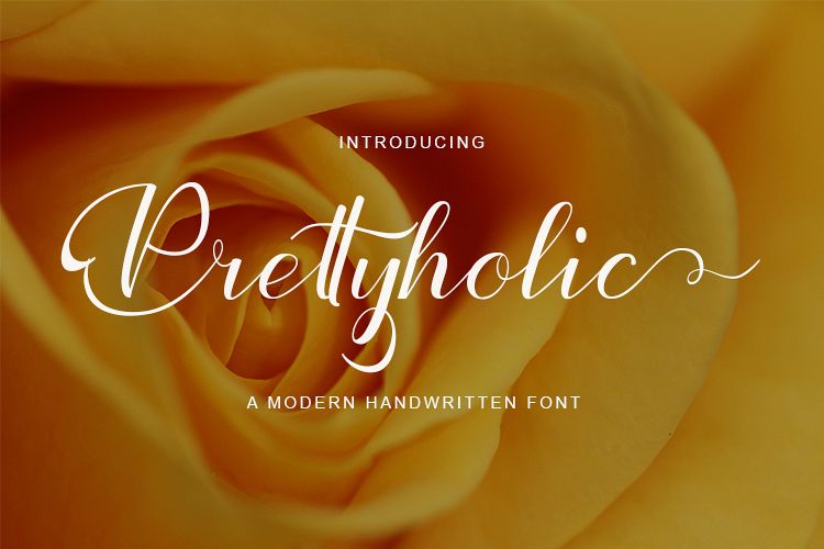 Prettyholic |Script Typeface example image 1