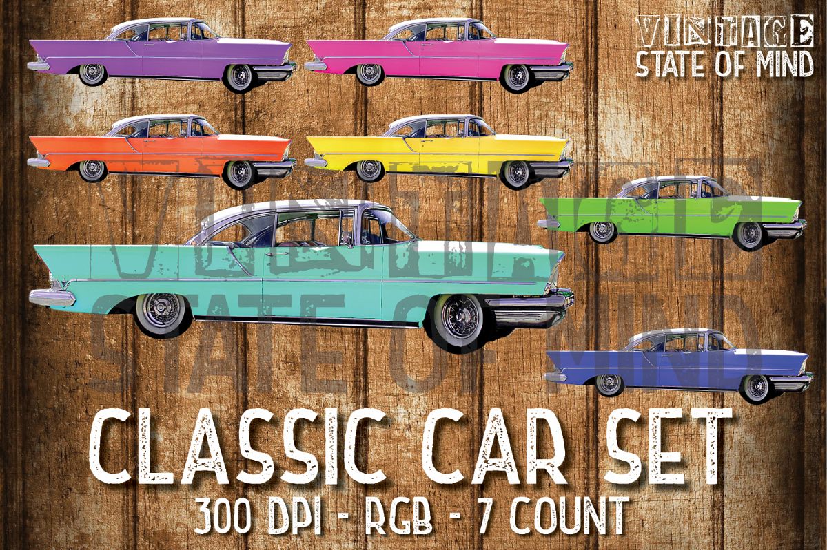 Classic Car Sublimation Graphics example image 1